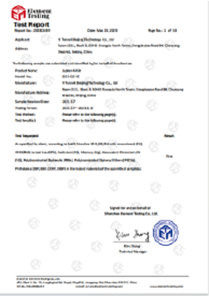 ROHS(2.0) / EU certification