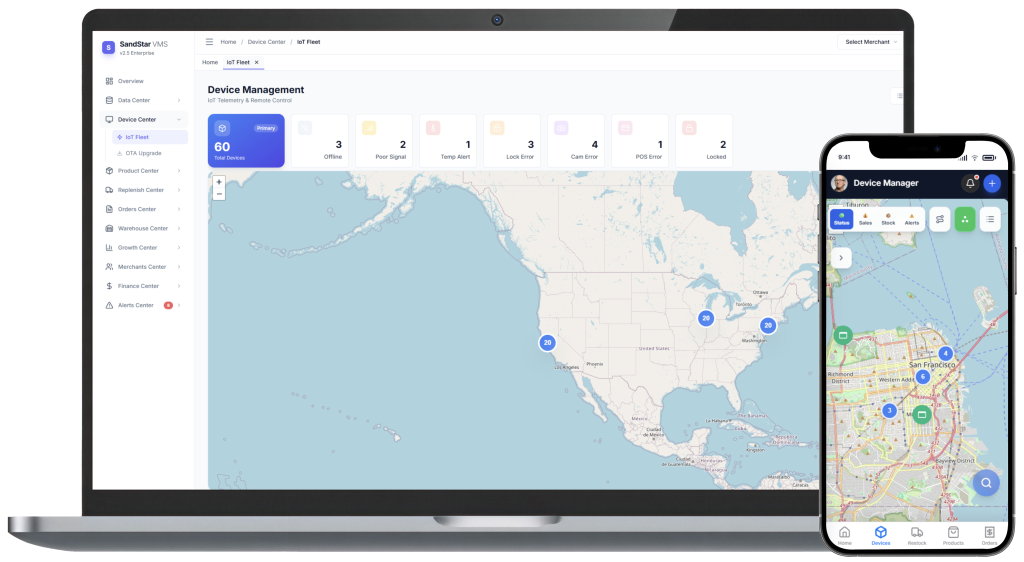 SandStar VMS & OPS - National Map Overview Page